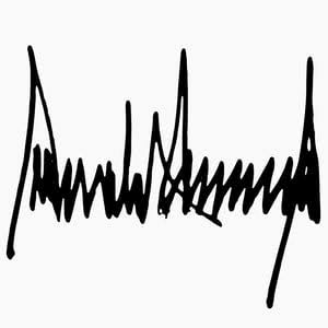 Donald Trump Signature